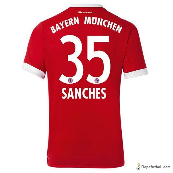 Camiseta Bayern de Múnich Replica Primera Ropa Sanches 2017/18